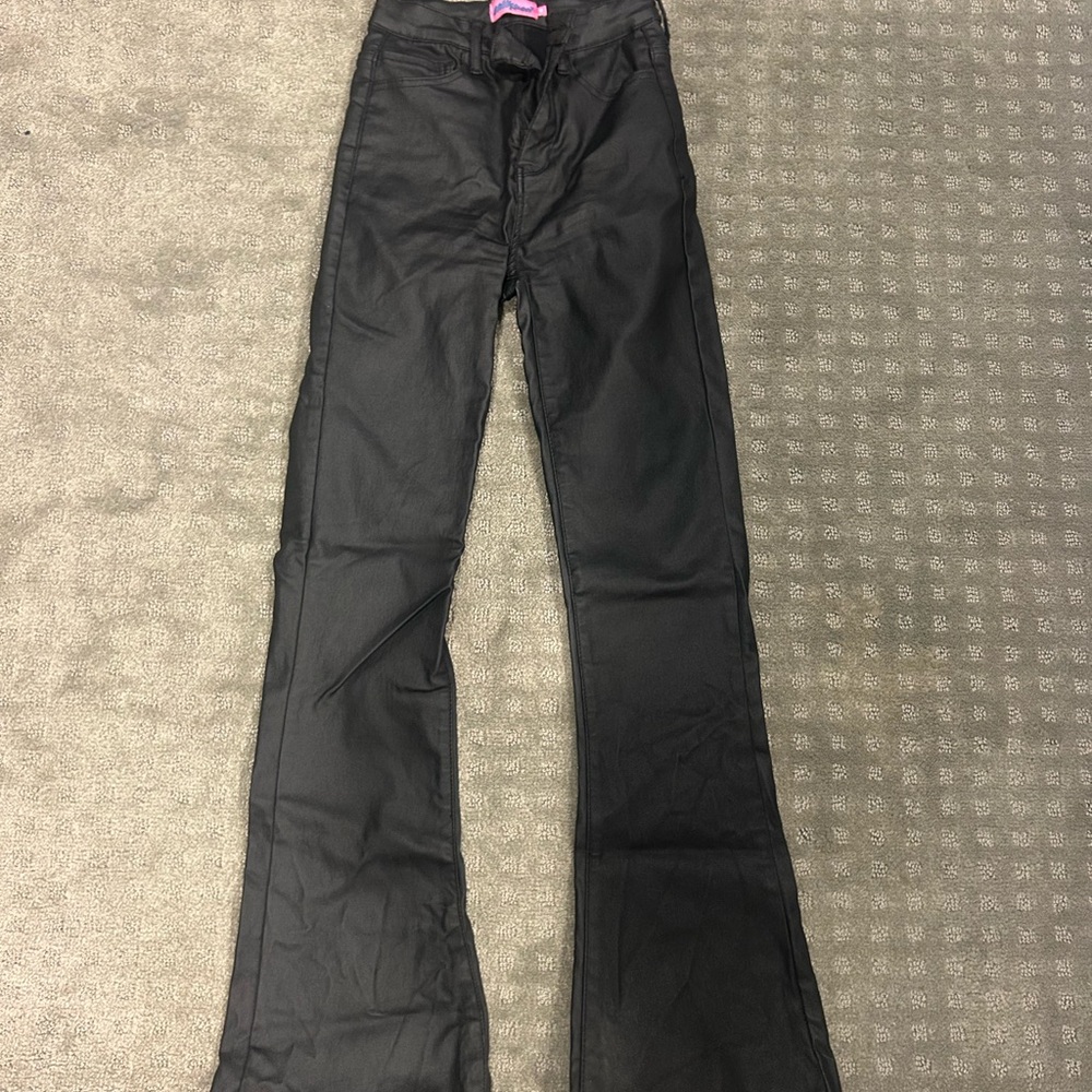 Edikted Black Boot Cut Flare Pants